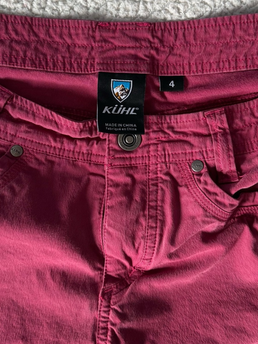 Kuhl Women's Cargo Shorts in Deep Berry - Picture 3 of 3